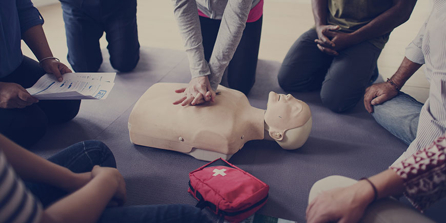 First Aid and CPR with AED training