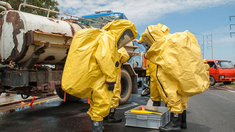 hazwoper training at clean-up site