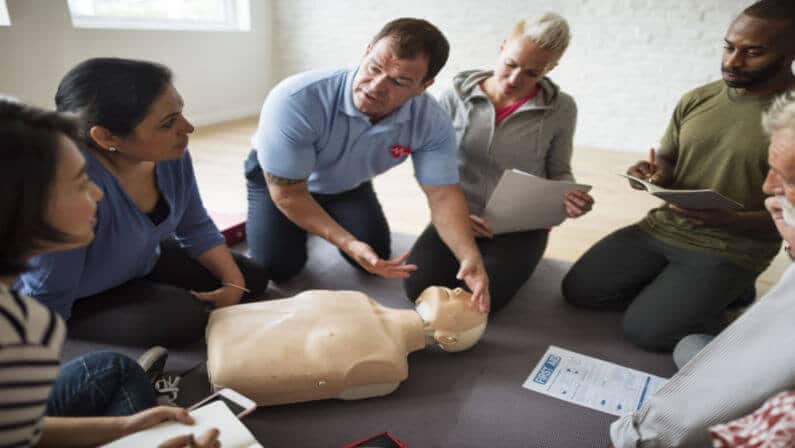 CPR training in workplace